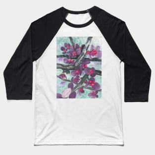 Barberry Shrub Spring Buds with Background Baseball T-Shirt